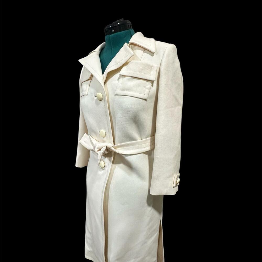 Vintage 60s mod trench coat - Picture 3 of 8